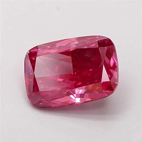 2.10ct Cushion modified Lab Grown Diamond (Colour Fancy Vivid Pink, Clarity VVS2, IGI Certified)