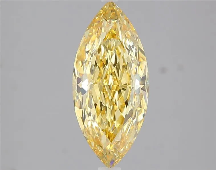 2.10ct Marquise Lab Grown Diamond (Colour Fancy Intense Yellow, Clarity VVS2, IGI Certified)