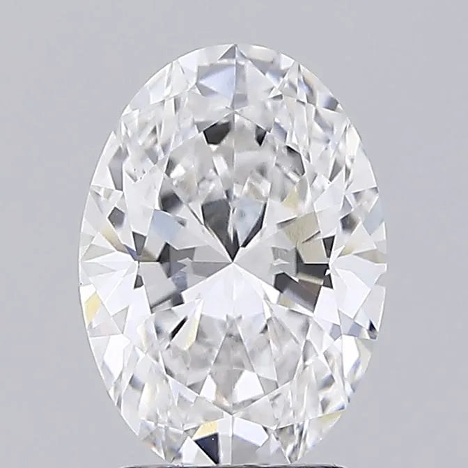 2.10ct Oval Lab Grown Diamond (Colour E, Clarity VVS2, IGI Certified)