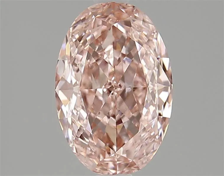 2.10ct Oval Lab Grown Diamond (Colour Fancy Vivid Pink, Clarity VS1, IGI Certified)