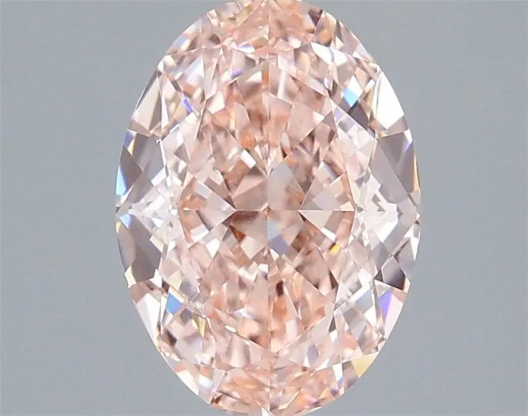2.10ct Oval Lab Grown Diamond (Colour Fancy Vivid Pink, Clarity VVS2, IGI Certified)