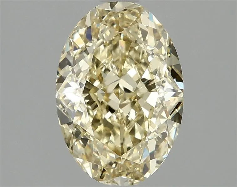 2.10ct Oval Lab Grown Diamond (Colour Fancy Yellow, Clarity VVS2, IGI Certified)