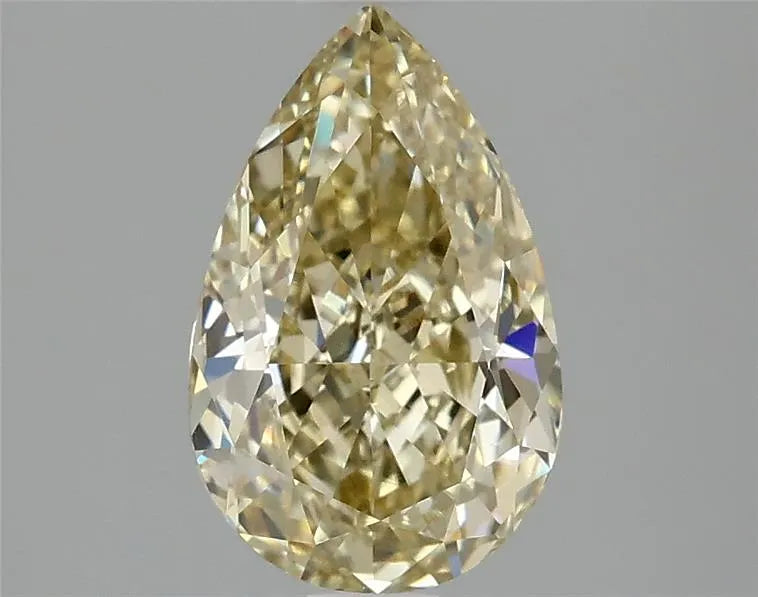 2.10ct Pear Lab Grown Diamond (Colour Fancy Intense Yellow, Clarity VS2, IGI Certified)