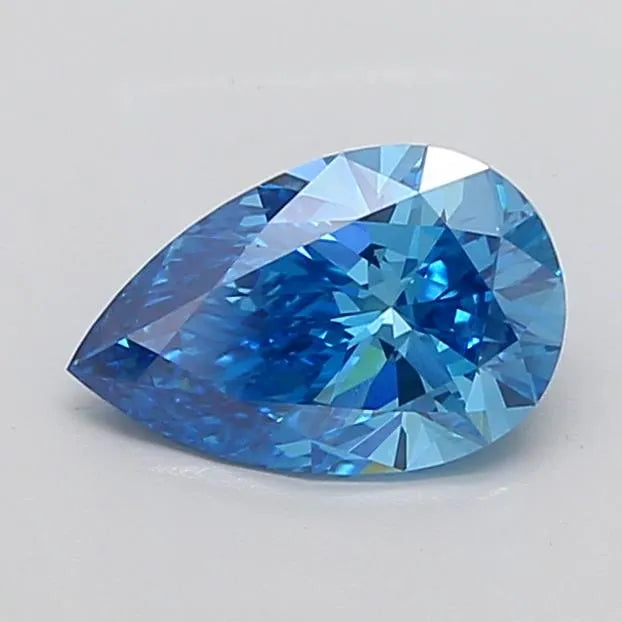 2.10ct Pear Lab Grown Diamond (Colour Fancy Vivid Blue, Clarity VS2, Uncertified)