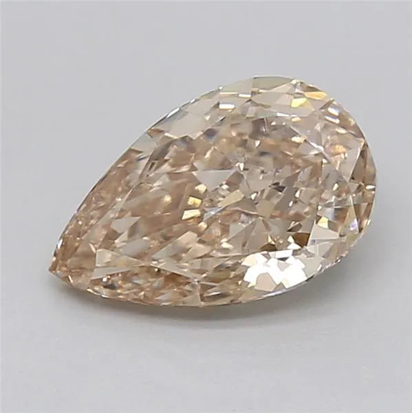 2.10ct Pear Lab Grown Diamond (Colour Very Light Brown, Clarity VVS2, IGI Certified)