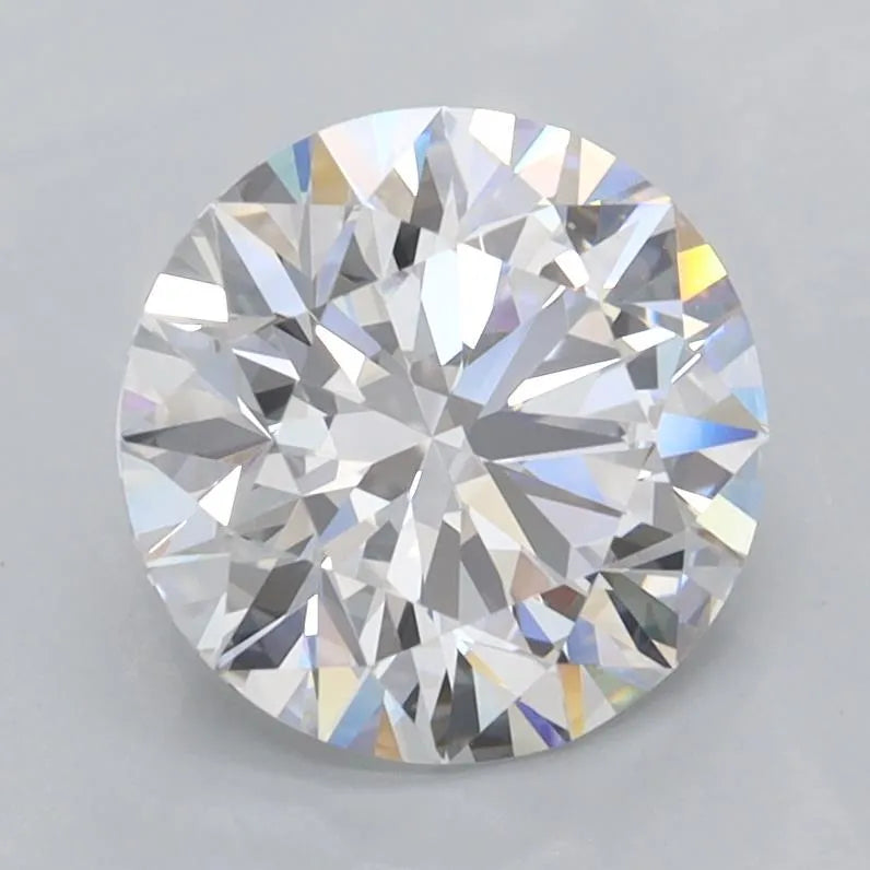 2.10ct Round Lab Grown Diamond (Colour D, Clarity FL, Cut ID, IGI Certified)