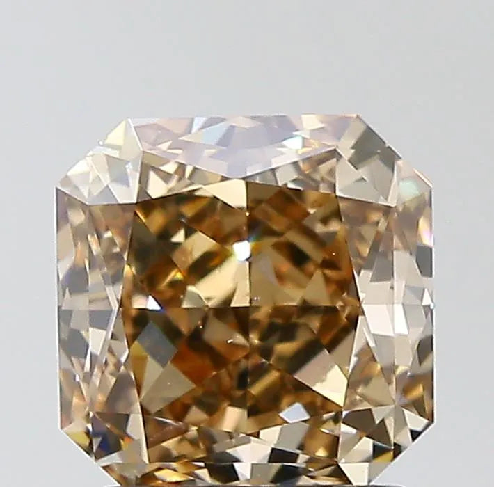 2.11ct Radiant Natural Diamond (Colour Fancy Dark Yellowish Brown, Clarity VS2, GIA Certified)