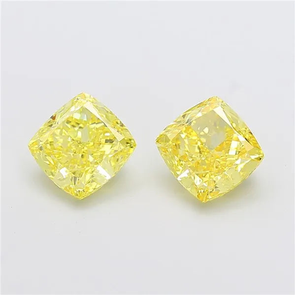 2.12ct Cushion modified Lab Grown Diamond (Colour Fancy Intense Yellow, Clarity VS1, IGI Certified)