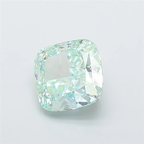 2.14ct Cushion modified Lab Grown Diamond (Colour Fancy Intense Green, Clarity VS1, IGI Certified)