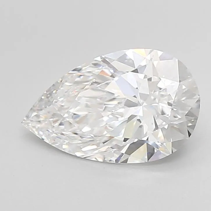 2.14ct Pear Lab Grown Diamond (Colour D, Clarity IF, Cut EX, IGI Certified)