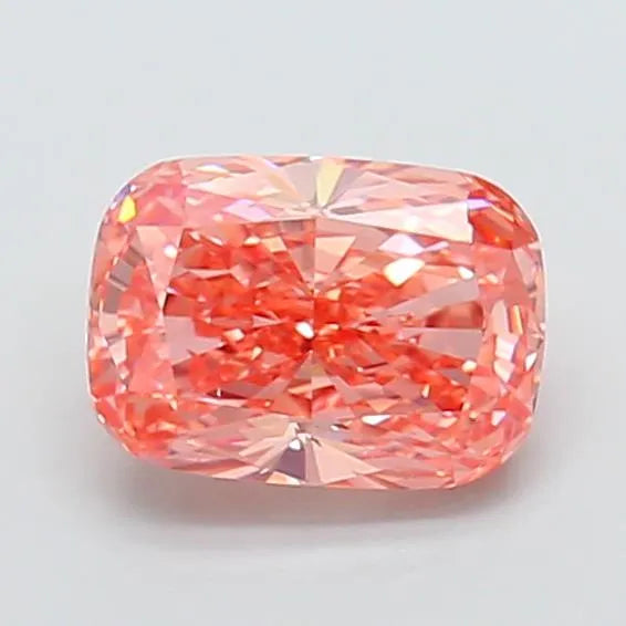 2.15ct Cushion modified Lab Grown Diamond (Colour Fancy Vivid Pink, Clarity VS1, IGI Certified)