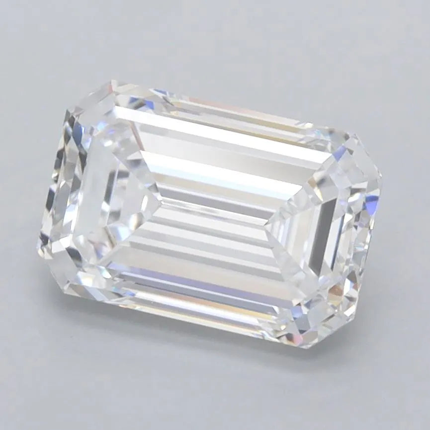 2.15ct Emerald Lab Grown Diamond (Colour D, Clarity FL, IGI Certified)