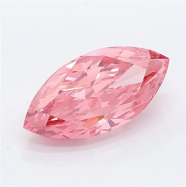2.15ct Marquise Lab Grown Diamond (Colour Fancy Vivid Pink, Clarity VVS2, IGI Certified)