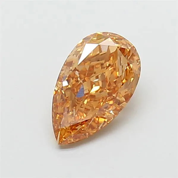 2.15ct Pear Lab Grown Diamond (Colour Fancy Light Brown, Clarity VVS1, IGI Certified)