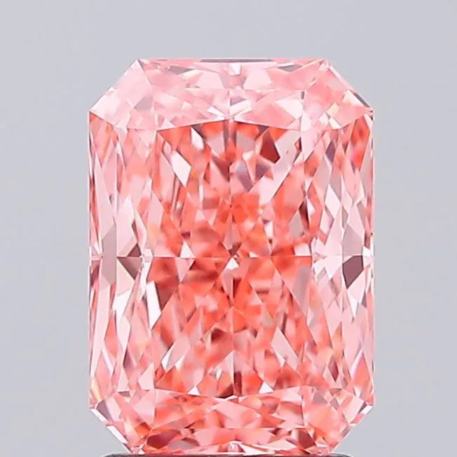 2.16ct Radiant Lab Grown Diamond (Colour Fancy Vivid Pink, Clarity VVS2, IGI Certified)