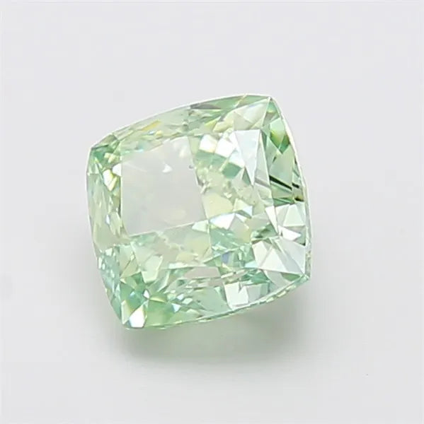 2.20ct Cushion modified Lab Grown Diamond (Colour Fancy Vivid Green, Clarity VS2, IGI Certified)