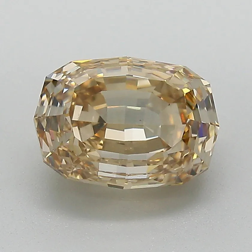 2.20ct Oval Natural Diamond (Colour Fancy Yellowish Brown, Clarity VS1, Cut EX, GIA Certified)