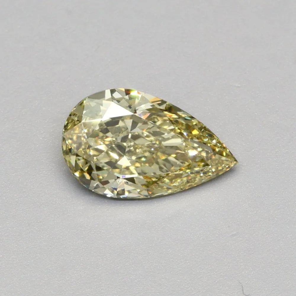 2.20ct Pear Lab Grown Diamond (Colour Fancy Intense Yellow, Clarity VS1, IGI Certified)