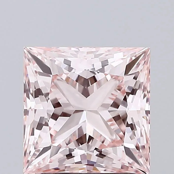 2.20ct Princess Lab Grown Diamond (Colour Fancy Intense Pink, Clarity VVS2, IGI Certified)