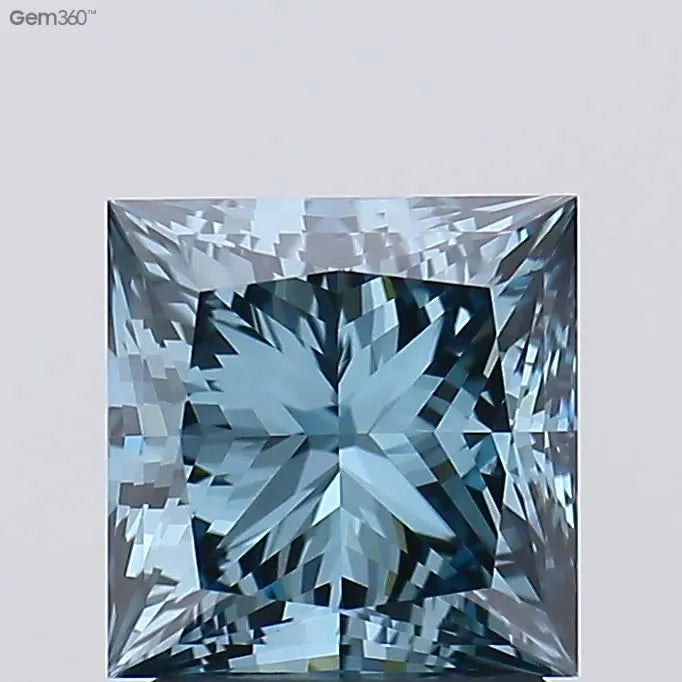 2.21ct Princess Lab Grown Diamond (Colour Fancy Intense Blue, Clarity VVS2, IGI Certified)