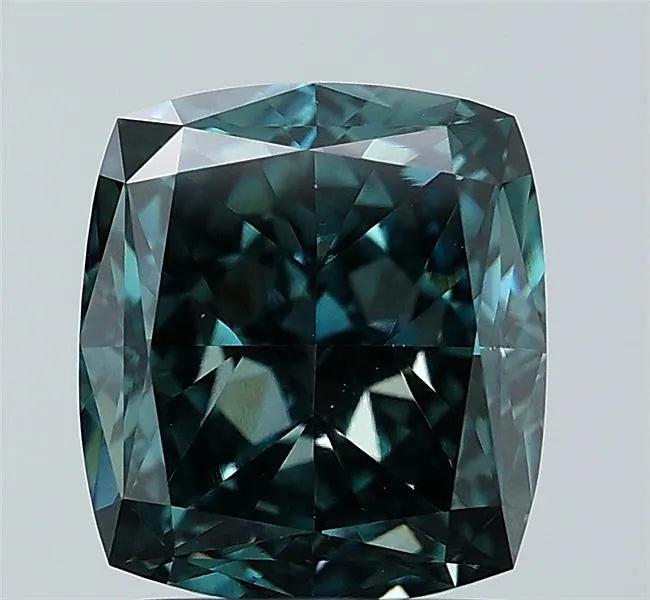 2.22ct Cushion brilliant Lab Grown Diamond (Colour Fancy Vivid Blue, Clarity VS1, Uncertified)