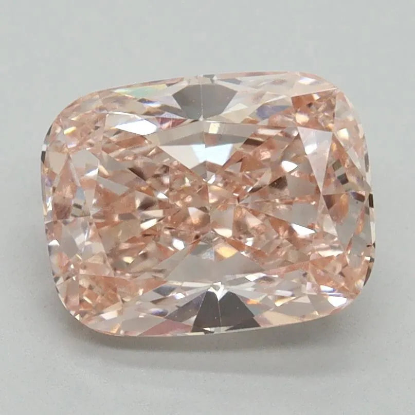 2.22ct Cushion modified Lab Grown Diamond (Colour Fancy Intense Pink, Clarity VS1, IGI Certified)