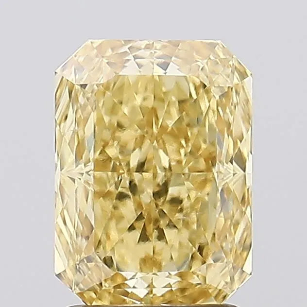 2.23ct Radiant Lab Grown Diamond (Colour Fancy Vivid Yellow, Clarity SI1, IGI Certified)