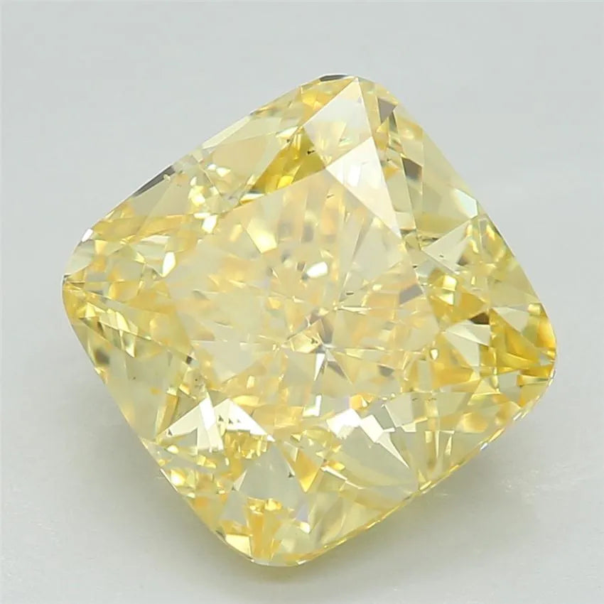 2.24ct Cushion brilliant Lab Grown Diamond (Colour Fancy Vivid Yellow, Clarity VS2, IGI Certified)
