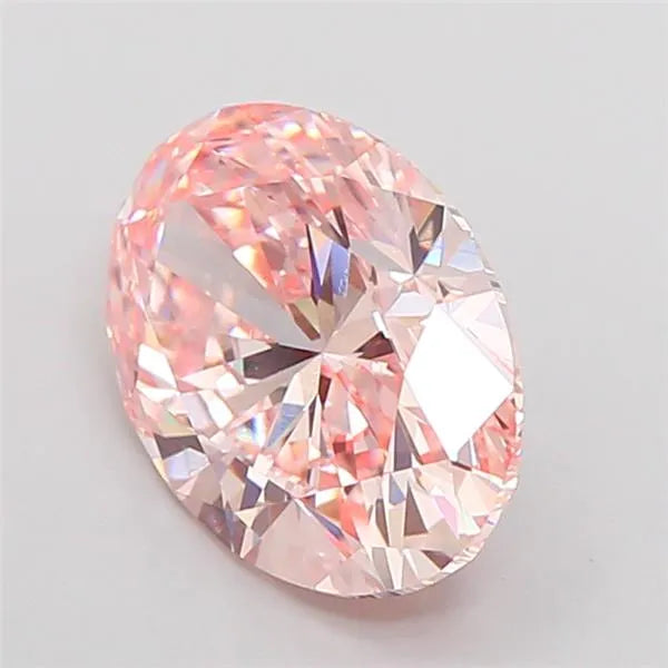 2.25ct Oval Lab Grown Diamond (Colour Fancy Intense Pink, Clarity VS1, IGI Certified)