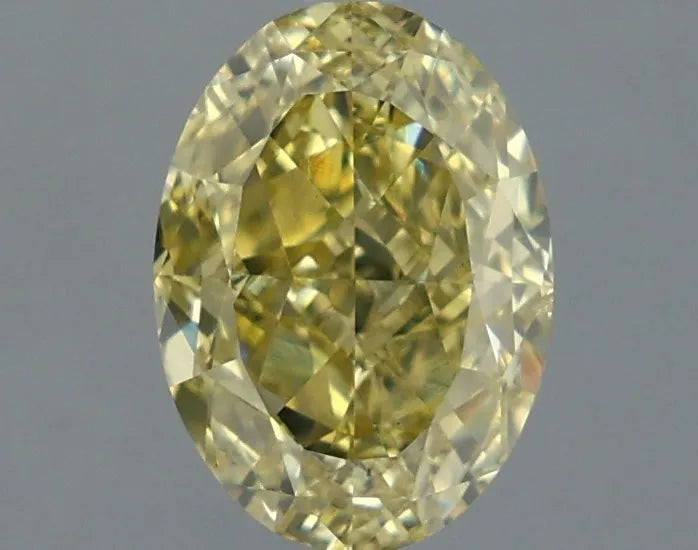 2.25ct Oval Natural Diamond (Colour Fancy Yellow, Clarity SI1, GIA Certified)