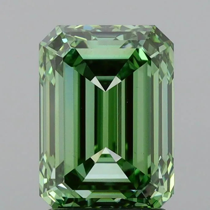 2.26ct Emerald Lab Grown Diamond (Colour Fancy Vivid Green, Clarity VVS2, IGI Certified)