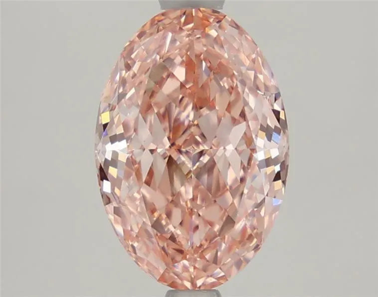2.28ct Oval Lab Grown Diamond (Colour Fancy Vivid Pink, Clarity VS1, IGI Certified)