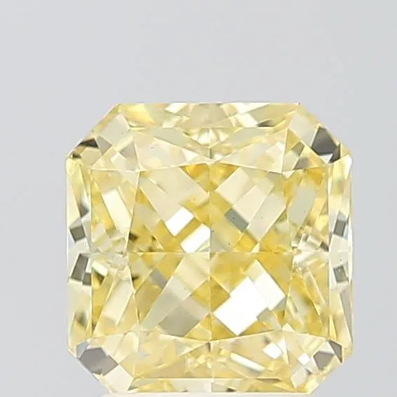 2.30ct Square radiant Lab Grown Diamond (Colour Fancy Intense Yellow, Clarity VS1, IGI Certified)