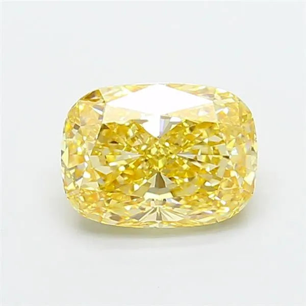 2.32ct Cushion modified Lab Grown Diamond (Colour Fancy Yellow, Clarity VVS2, IGI Certified)