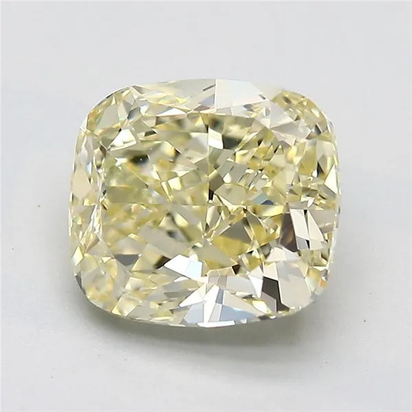 2.33ct Cushion brilliant Natural Diamond (Colour Fancy Light Yellow, Clarity VVS1, GIA Certified)