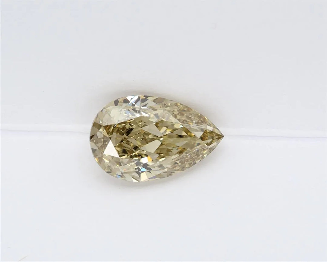 2.34ct Pear Lab Grown Diamond (Colour Fancy Intense Gray Yellow, Clarity VVS2, IGI Certified)