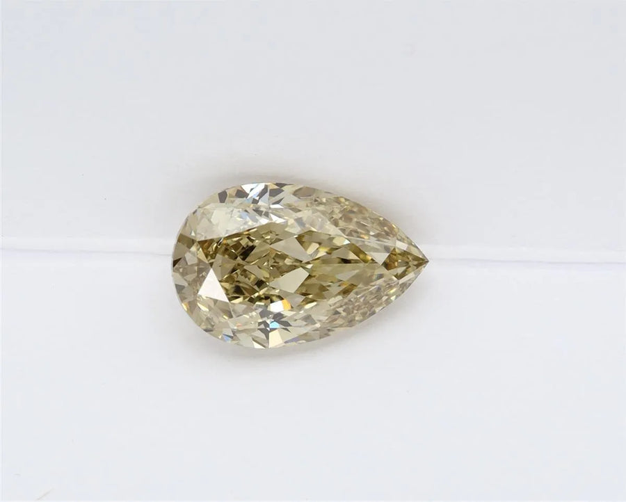 2.34ct Pear Lab Grown Diamond (Colour Fancy Intense Gray Yellow, Clarity VVS2, IGI Certified)