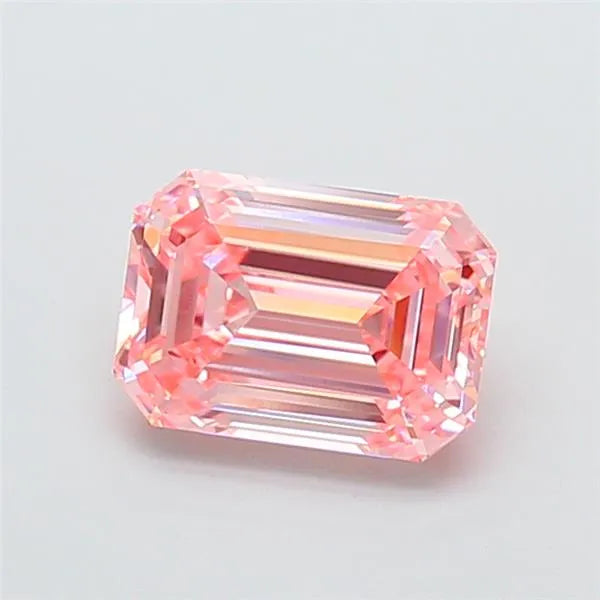 2.37ct Emerald Lab Grown Diamond (Colour Fancy Vivid Pink, Clarity VVS1, IGI Certified)