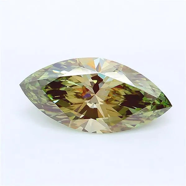 2.38ct Marquise Lab Grown Diamond (Colour Fancy Intense Yellowish Green, Clarity VVS2, IGI Certified)