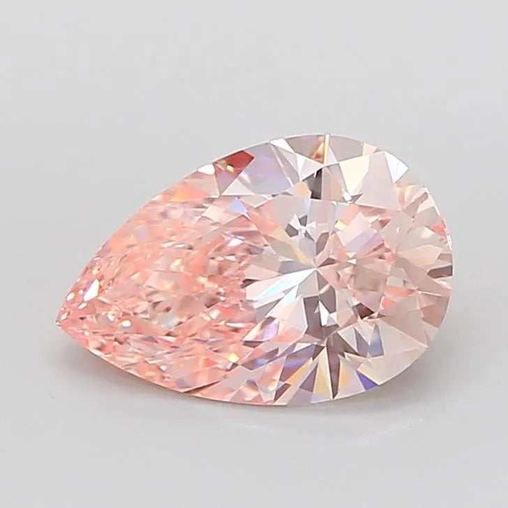 2.38ct Pear Lab Grown Diamond (Colour Fancy Intense Pink, Clarity VVS2, IGI Certified)
