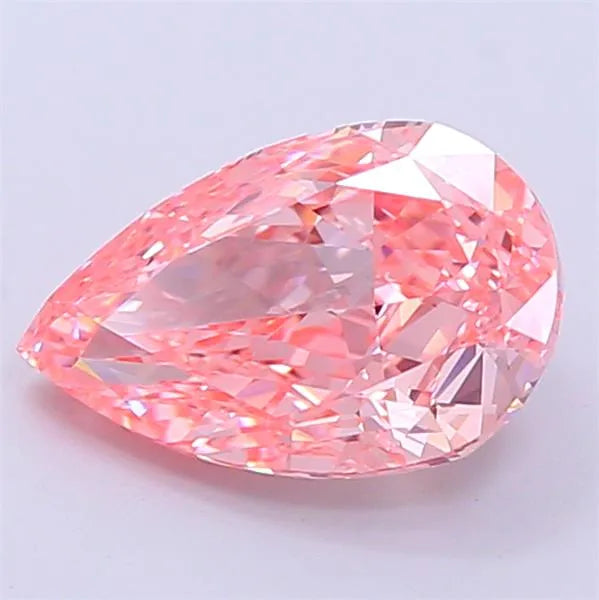 2.39ct Pear Lab Grown Diamond (Colour Fancy Vivid Pink, Clarity VVS1, IGI Certified)