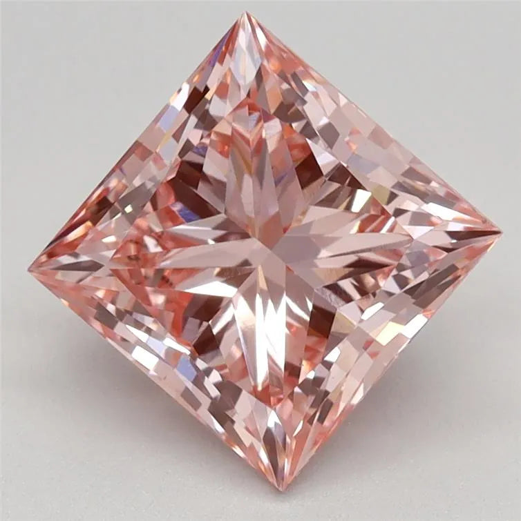 2.39ct Princess Lab Grown Diamond (Colour Fancy Vivid Pink, Clarity VVS2, IGI Certified)