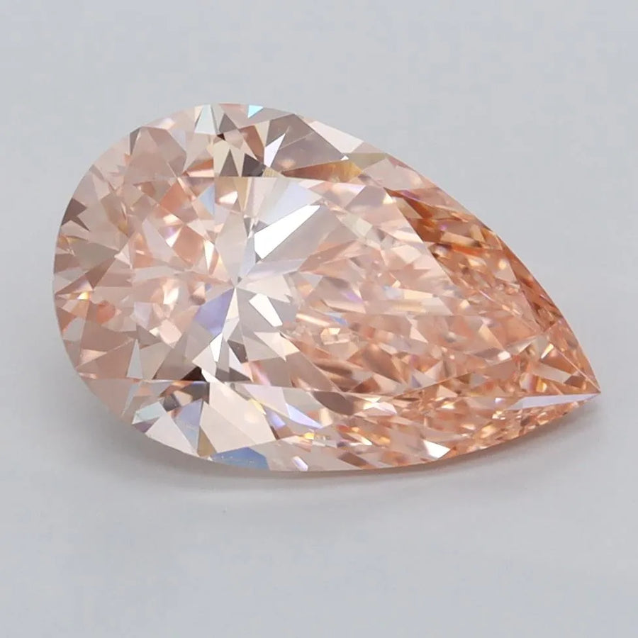 2.41ct Pear Lab Grown Diamond (Colour Fancy Vivid Pink, Clarity VVS1, IGI Certified)
