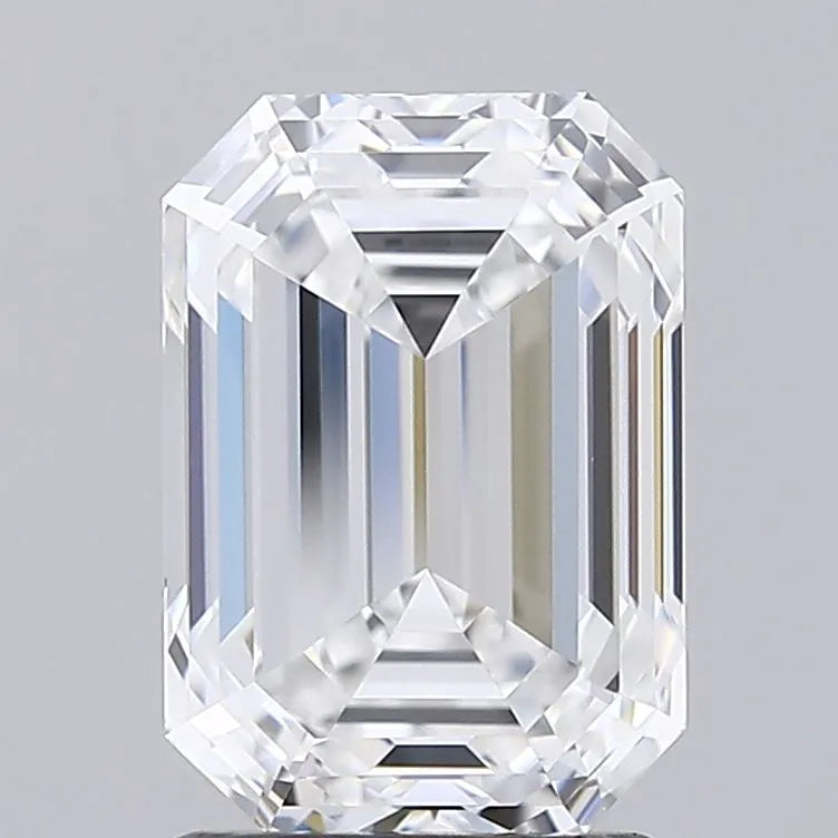 2.44ct Emerald Lab Grown Diamond (Colour D, Clarity IF, IGI Certified)