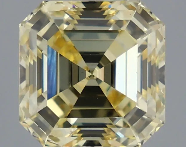 2.45ct Asscher Lab Grown Diamond (Colour Fancy Yellow, Clarity VS1, IGI Certified)