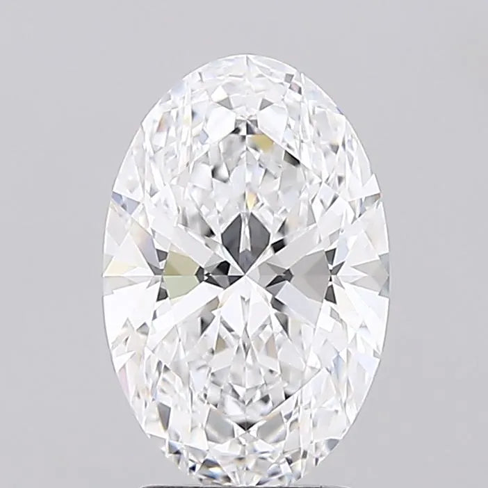 2.45ct Oval Lab Grown Diamond (Colour D, Clarity FL, Cut EX, IGI Certified)