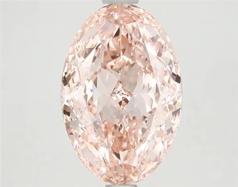 2.45ct Oval Lab Grown Diamond (Colour Fancy Vivid Pink, Clarity VS1, IGI Certified)