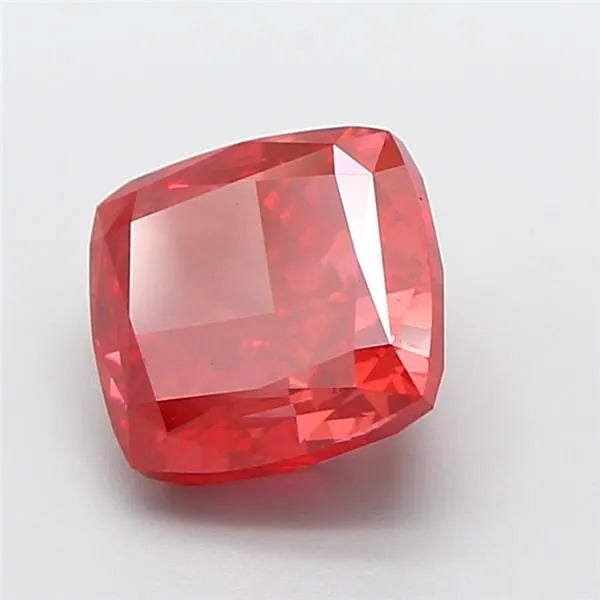 2.47ct Cushion modified Lab Grown Diamond (Colour Fancy Vivid Red, Clarity VS1, IGI Certified)