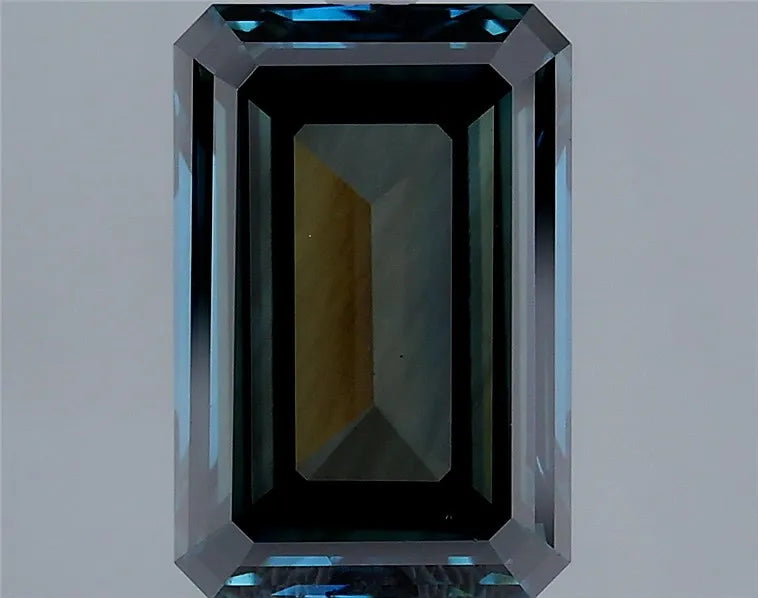 2.47ct Emerald Lab Grown Diamond (Colour Fancy Deep Blue Green, Clarity VS2, Cut VG, IGI Certified)