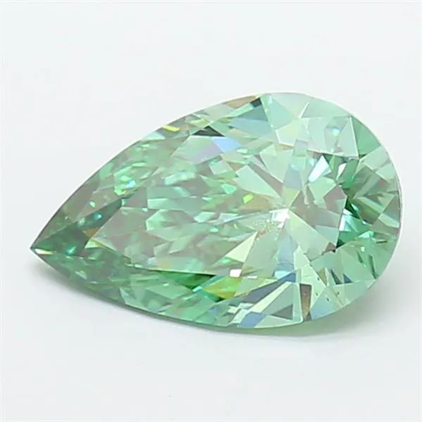 2.49ct Pear Lab Grown Diamond (Colour Fancy Vivid Green, Clarity VS1, IGI Certified)